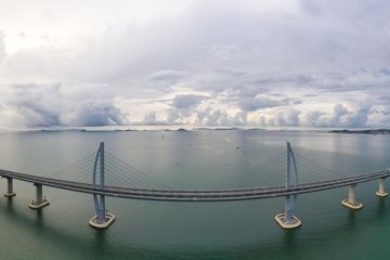 Jembatan Hong Kong-Zhuhai-Makau lolos peninjauan penyelesaian