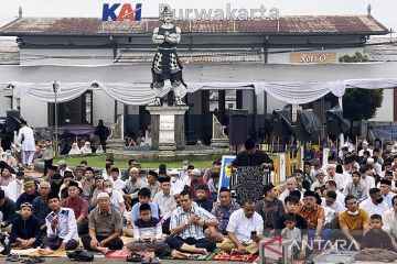 Muhammadiyah gunakan parkiran Stasiun Purwakarta untuk Shalat Id