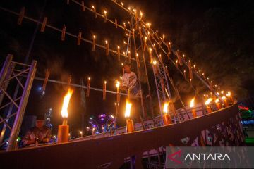 Festival lampu colok di malam takbiran