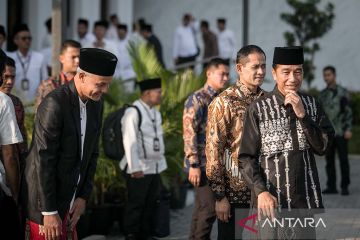 Presiden Joko Widodo Shalat Id di Solo