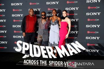 Aktor film Spider-Man: Across the Spider-Verse hadiri CinemaCon