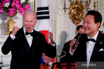 Presiden AS Joe Biden terima Presiden Korsel Yoon Suk Yeol di Gedung Putih