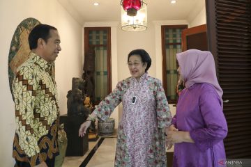 Presiden Jokowi halal bihalal di kediaman Megawati