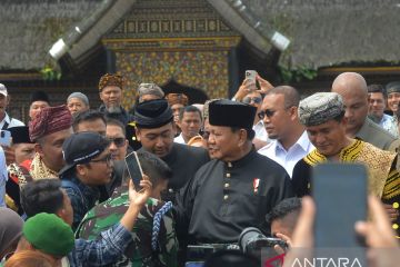 Prabowo Subianto tegaskan kunjungan ke Sumbar bukan agenda kampanye