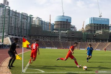 Indonesia memimpin 2-0 atas Myanmar pada babak pertama