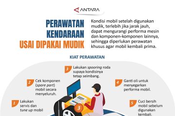 Perawatan kendaraan usai dipakai mudik