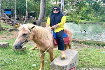 Menikmati Permandian Wakante sembari menunggangi kuda