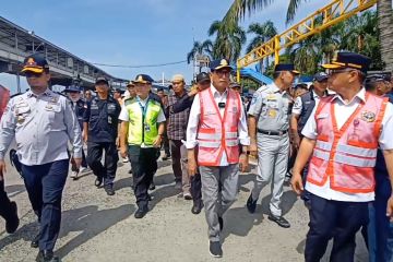 Menhub Budi Karya pantau kelancaran arus milir di Pelabuhan Bakauheni