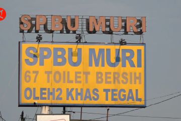 Pemudik bisa isi bensin sekaligus tenaga di SPBU MURI Tegal