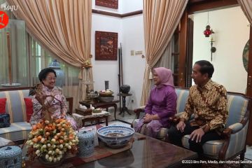Presiden Jokowi silaturahmi dengan Megawati Soekarnoputri