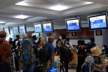 Puncak arus balik Lebaran di Bandara SMB Palembang dimulai hari ini