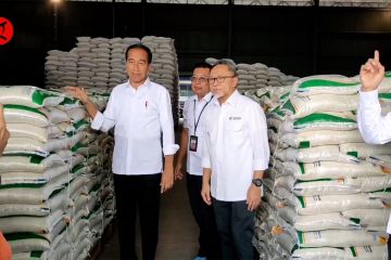 Tekan harga naik, Jokowi gelontorkan bantuan beras di Surakarta