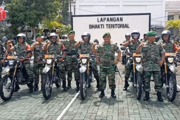 Amankan mudik, 121 Babinsa Cilegon terima motor bantuan Kemhan