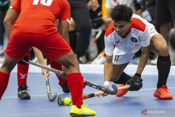 Gawang hoki indoor putra Indonesia tak tersentuh saat lawan Filipina