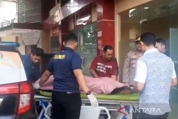 Jenazah pelaku penembakan di Kantor MUI Pusat tiba di RS Polri