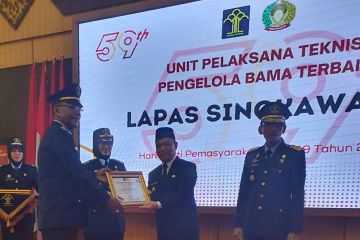 Lapas Singkawang terima tiga penghargaan di Hari Bakti Pemasyarakatan