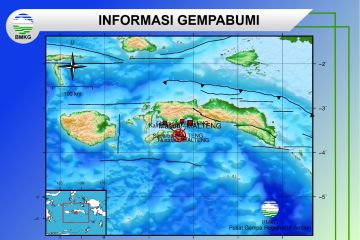 Gempa magnitudo 5,3 guncang Saparua Maluku Tengah