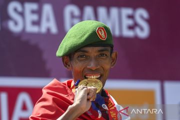 Agus Prayogo raih emas maraton putra SEA Games Kamboja