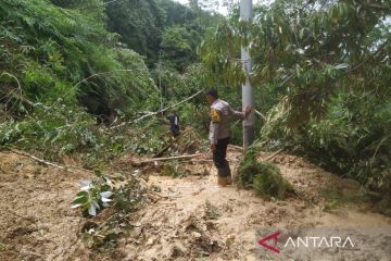 PLN belum bisa perbaiki jaringan listrik di lokasi longsor Solok