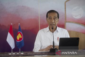 Presiden Joko Widodo sampaikan keterangan pers jelang KTT ke-42 ASEAN