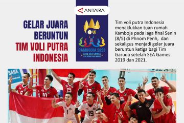 Gelar juara beruntun tim voli putra Indonesia