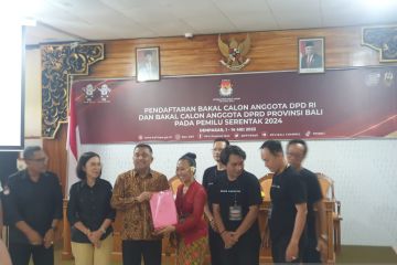 KPU Bali terima pendaftaran satu-satunya bacalon DPD perempuan