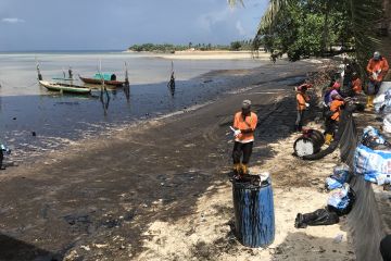 DLHK Kepri gunakan obat pemusnah untuk hilangkan limbah Pantai Batam