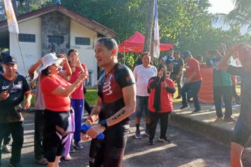 Sandiaga Uno ikut lomba Sungailiat Triathlon 2023