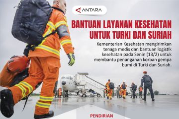 Bantuan layanan kesehatan untuk Turki dan Suriah