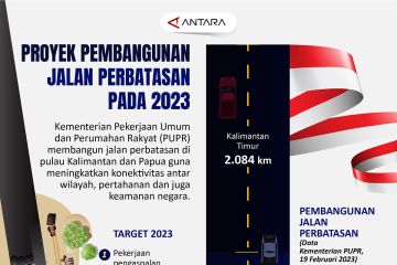 Proyek pembangunan jalan perbatasan pada 2023