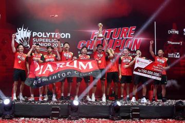 PB Djarum juara umum Polytron Superliga Junior 2023
