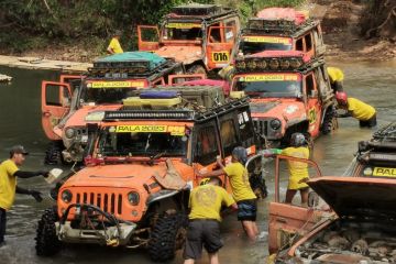 Para peserta Indonesia Offroad Expedition 2023 sukses finis di Lampung