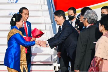 Presiden Jokowi tiba di Hiroshima Jepang untuk hadiri KTT G7