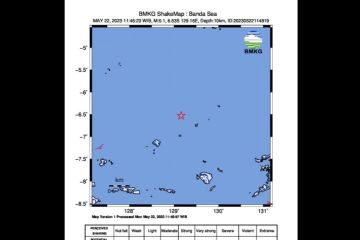 Gempa magnitudo 5,1 guncang wilayah Laut Banda Maluku