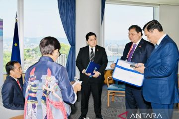 Menko Airlangga hadiri pertemuan dengan Eropa dan Korea di sela KTT G7