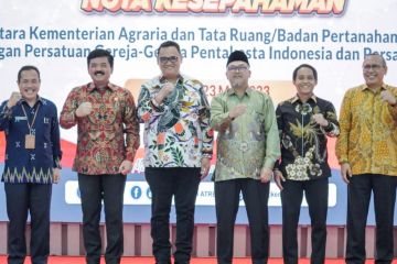 Menteri ATR/BPN teken MoU dengan organisasi gereja dan persatuan Islam