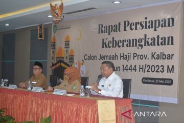 Calon haji Kalbar berangkat 15-21 Juni 2023 dari Embarkasi Batam