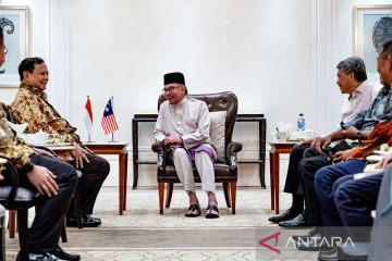 Prabowo dan Anwar bertemu di sela-sela menghadiri LIMA 2023