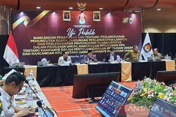 KPU gelar uji publik tiga rancangan PKPU terkait Pemilu 2024