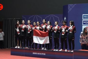 Bulu tangkis beregu putri raih perak SEA Games 2023