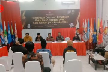 H-1 penutupan pendaftaran bacaleg, KPU Tarakan diserbu Parpol