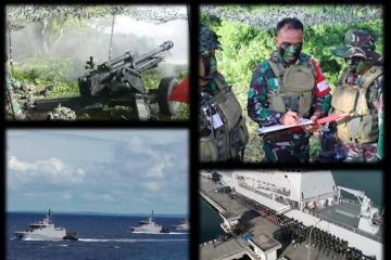 Gelar latihan, Koarmada III TNI uji tembak meriam Howitzer