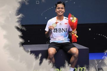 Menanti 16 tahun, Indonesia juara tunggal putra Asia berkat Ginting