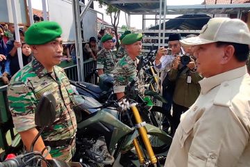 Prabowo berpesan aparat militer harus kompak jaga kerukunan bangsa