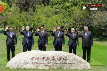 Presiden Xi dan para pemimpin Asia Tengah tanam pohon di Xi'an, China