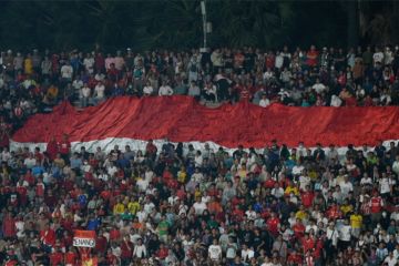 Sorak sorai pendukung Timnas Indonesia U-22 di final SEA Games Kamboja