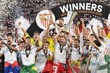 Menang adu penalti lawan AS Roma, Sevilla juara Liga Europa 2022/23