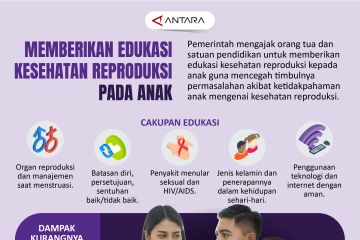 Memberikan edukasi kesehatan reproduksi pada anak