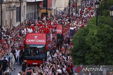 Sevilla rayakan juara Liga Europa