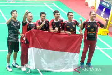 Tim para-bulu tangkis sumbang emas pertama bagi Indonesia di APG 2023